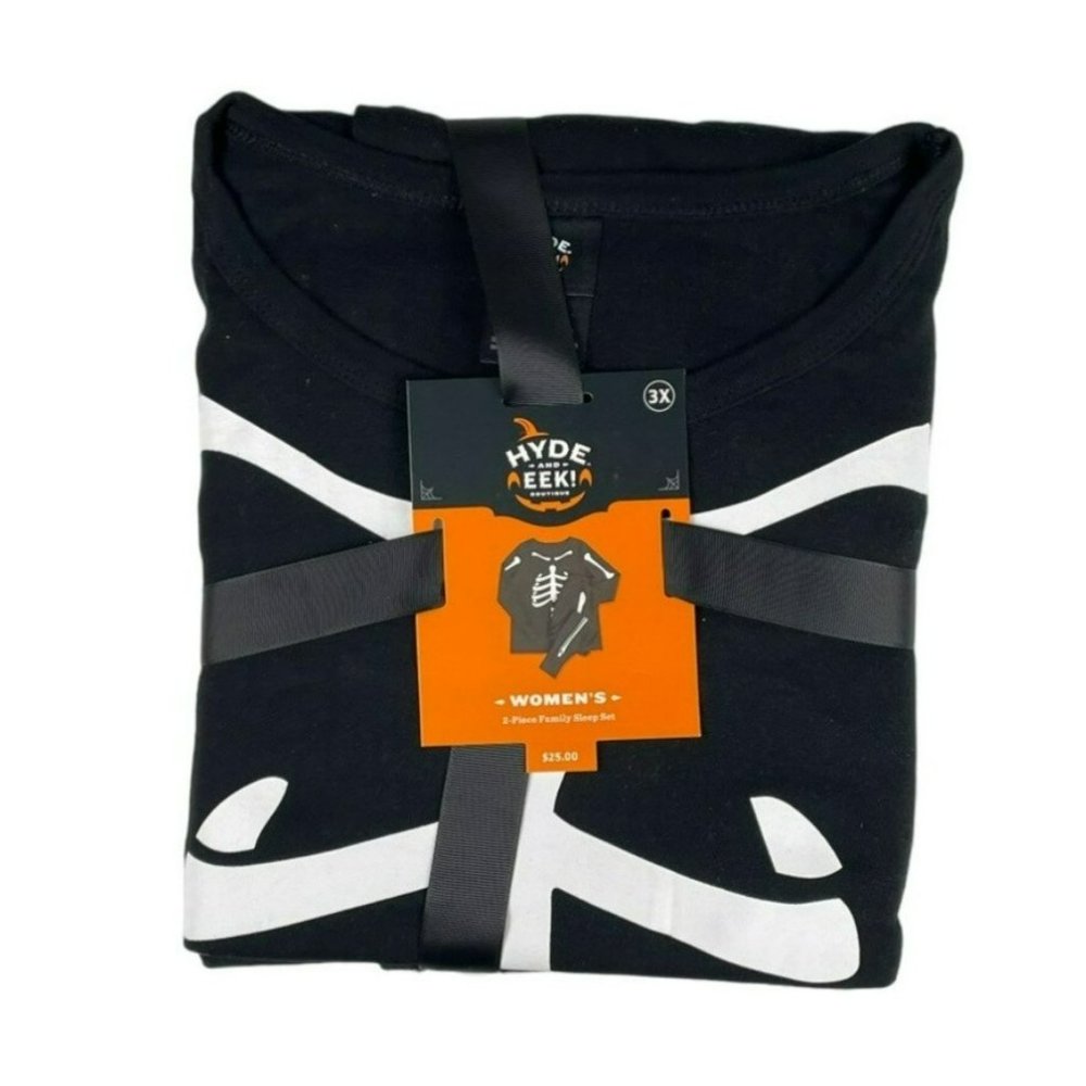 Hyde & Eek Two Piece Skeleton Sleep Set Women’s Pajama Set Size NWT